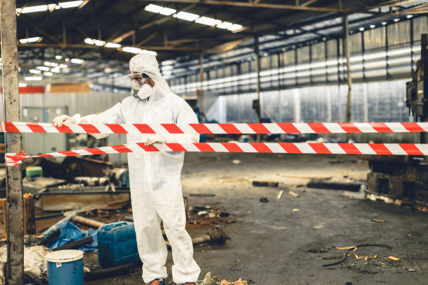 Professional Biohazard technician working in Cashion, AZ